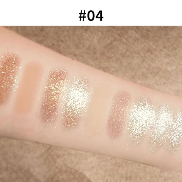 Eyeshadow Palette Makeup- 9 Colors Naked Eyeshadow Palette Matte Shimmer Korean Natural Eye Shadow palettes Highly Pigment...