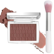 Mahogany Blush Powder Blush for Cheeks with Brush, Matte Blush Palette Blush Powder Face Blusher, Natural Blendable Formul...
