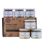 Ayurvedic Skin Care Sampler | Six Powders in One Pack | Aloe vera Powder, Rose Powder, Wild Turmeric Powder, Licorice Powd...