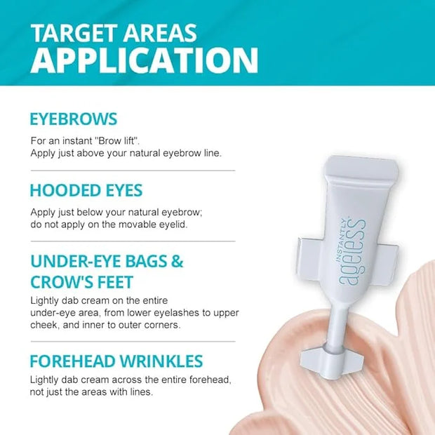 Instantly Ageless - Instant Face Lift in a Vial - Skin Care for Anti Aging face cream - Instant Under Eye Bags Remover - F...