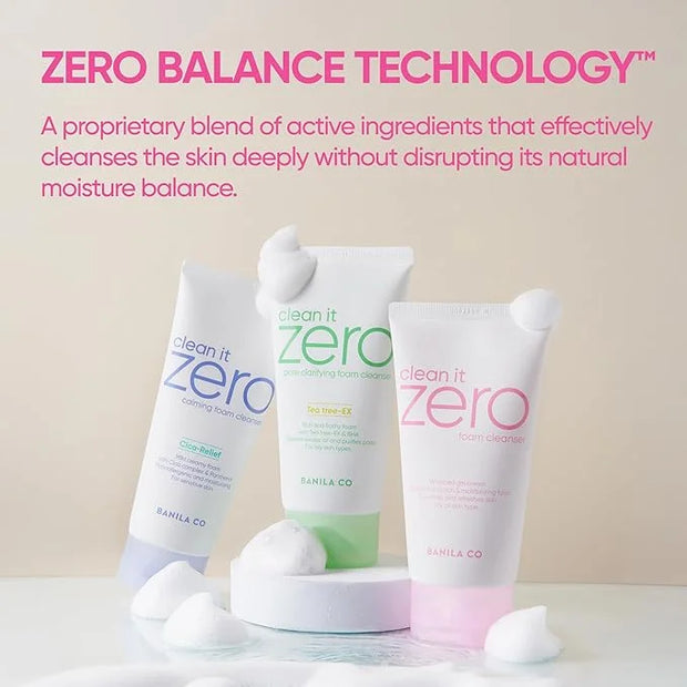 BANILA CO Clean It Zero 3-Step Skincare Set | Original Cleansing Balm 180ml + Foam Cleanser 150ml + Pink Hydration Toner P...