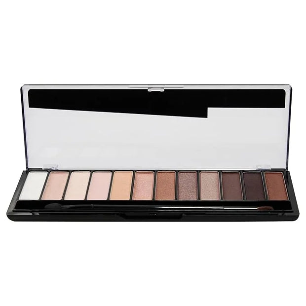 Rimmel London Magnif'Eyes Eyeshadow Palette, 12 Shades, Blendable Formula, Versatile, 002, Blush, 0.5oz - Product Image