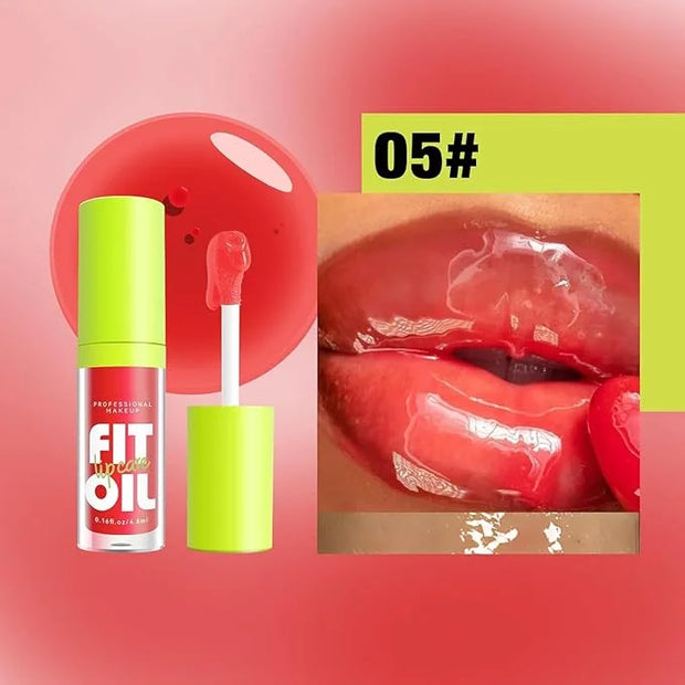 8 Colors Lip Oil Lip Glaze, Hydrating Lip Glow Oil Big Brush Head Shiny Moisturizing Lip Gloss, Long Lasting Non-sticky Fr...