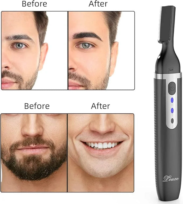 Eyebrow Trimmer and Facial Hair Remover, Rechargeable Hair Removal Women's Electric Shaver Razor for Peach Fuzz Chin Cheek...