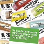 Hurraw! Lip Balms Staff Favorites, 6 ingredients.