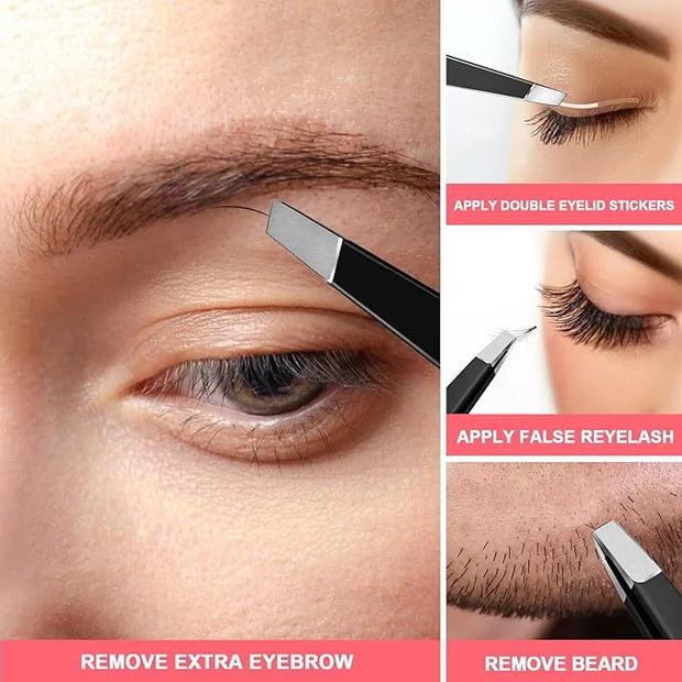 FANDAMEI Eyebrow Scissors, Eyebrow Kit, Eyebrow Tweezers for Women, Eyebrow Razor, Eyebrow Brush. Eyebrow Kit for Men with...