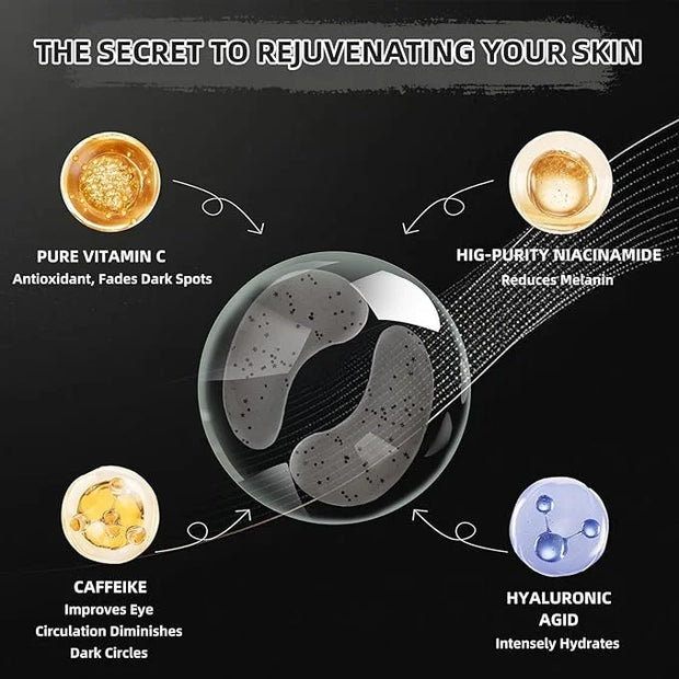 POSTA 20Pairs 40Pcs Collagen Eye Mask, Glitter Under Eye Patches for Dark Circles and Puffiness, Hydrating Eye Skincare Re...