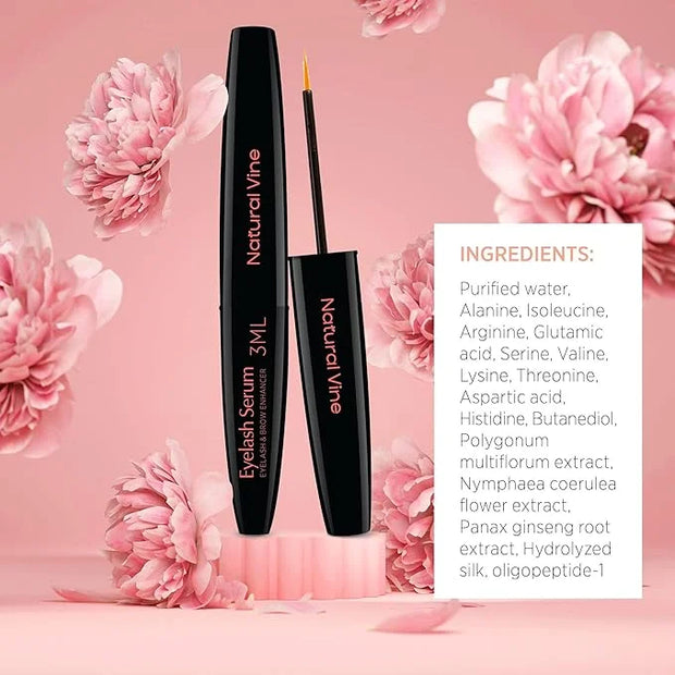 Natural Vine Eyelash Growth Serum: Lash Enhancing Serum with Advanced Formula to Boost Longer Fuller and Thicker Looking L...