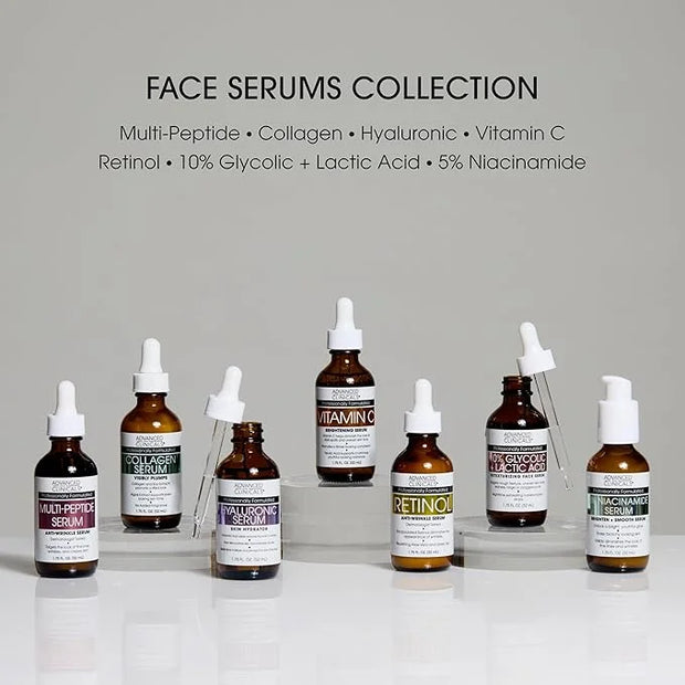 Advanced Clinicals - Retinol Serum For Face, Firming Collagen Serum, Vitamin C Serum Skincare Set, 1.75 Fl Oz, 3pc Set - P...