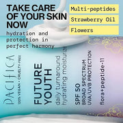 Pacifica Peptide Face Moisturizer Future Youth Daily Turnaround Hydrating, SPF 50 Broad Spectrum, UVA/UVB Sun Protection, ...