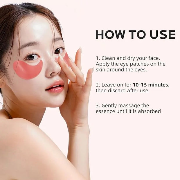 Dr. Pure Under Eye Patches for Puffiness: Dark Circles and Puffy Eyes Treatment Caffeine Eye Mask with Niacinamide Hyaluro...