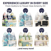 Terra Pure Amenity & Accessory Kit |1 oz Travel Size Shampoo, Conditioner, Lotion, Body Wash, 2 Cleansing Bars, Shave & De...