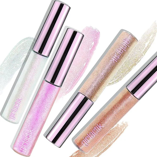 Girlactik Lip Pearls Glosser - Lustrous (Clear/Iridescent Rainbow Sparkle) - 7 g / .24 oz - Product Image
