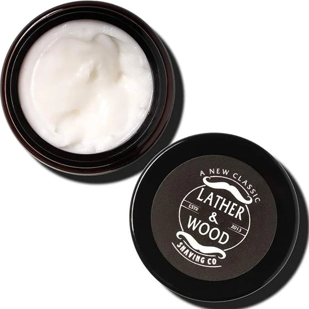Lather & Wood Shaving Co Caffeine Restoring Eye Cream For Men - 'The Tiny Jar that Packs a Punch' Mens Eye Cream 30ml - Pr...