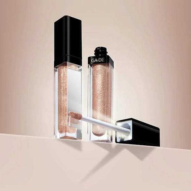GA-DE Makeup Crystal Lights Lip Gloss With Built-In Mirror & Light, Tourmaline - Product Image