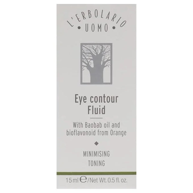 L'Erbolario Baobab And Green Coffee Eye Contour Fluid - Provides Long-Lasting Freshness And Tone To Skin - Minimizes Saggi...