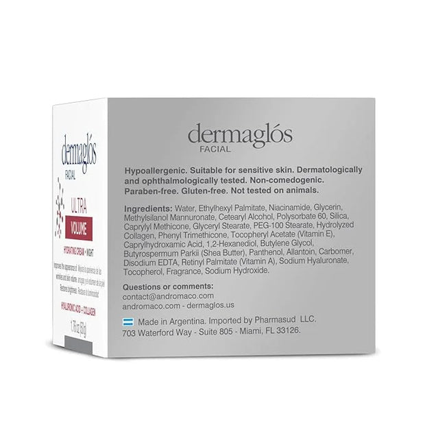 Skincare Set | Ultra Volume Facial Night Cream Moisturizes And Improves The Appearance Of Wrinkles And Skin 1,76 oz + Vita...