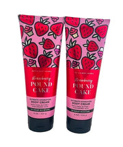 Bath and Body Works Strawberry Pound Cake 2 Pack Ultra Shea Body Cream 8 Oz. (Strawberry Pound Cake) - Product Image