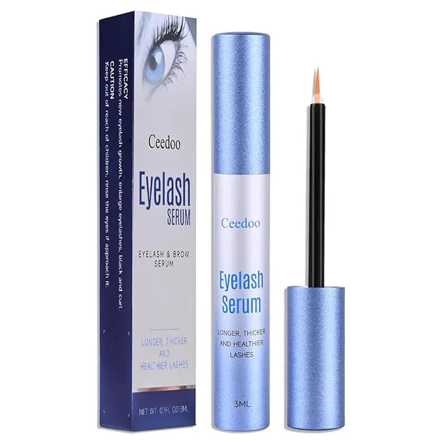 Advanced Eyelash Serum for Thicker, Longer & Longer Looking Eyelashes and Eyebrows, Vegan & Cruelty-Free - Stronger, Thick...