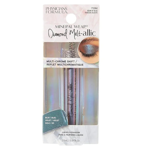 Cream Eyeshadow By Physicians Formula Mineral Wear Diamond Metallic Liquid Eyeshadow Beam of Blue - Product Image