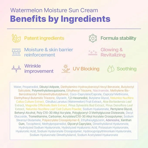 Watermelon Moisture Sun Cream, Sunscreen,