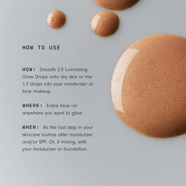 Versed Mood Lighting Luminizing Glow Drops, Sheer Bronzed - Liquid Highlight & Bronzing Drops with Illuminating Light-Refl...