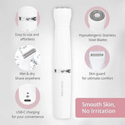 4-in1 Facial Hair Removal for Women, Painless Electric Face Shaver, USB Rechargeable, Ease of Use, Portable - Product Image