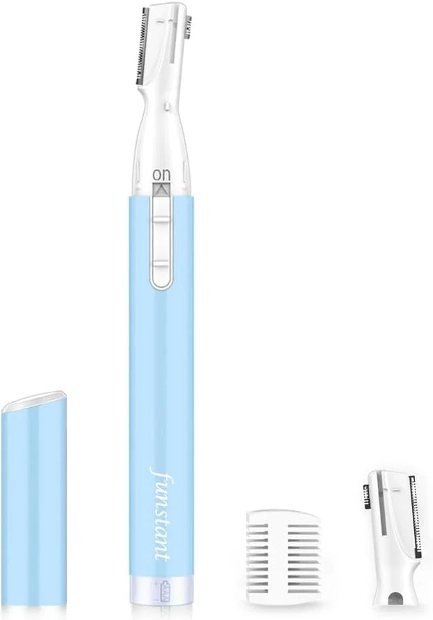 Eyebrow Trimmer, Precision Electric Eyebrow Razor for Women Battery-Operated Facial Hair Remover with Comb No Pulling Sens...