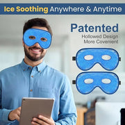 BeeVines Gel Eye Mask, 2 Pack XL Jumbo Size Cooling Ice Masks for Puffy Eyes for Men & Women, Cold & Warm Compress for Pos...
