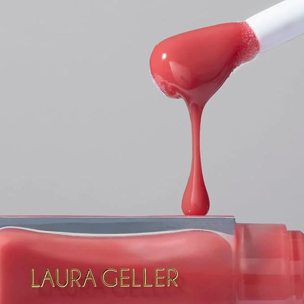 LAURA GELLER NEW YORK Fine Shine Glossy Lip Oil, Rose Garden - Hydrating Squalane - Pink Lip Gloss - Product Image