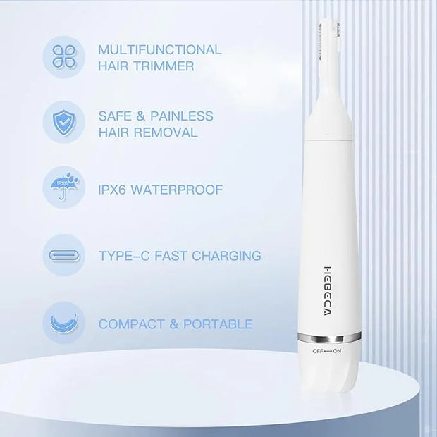 Nose Hair Trimmer for Women and Men, 3-in-1 Electric Facial Hair Removal Rechargeable Portble Waterproof Face Shaver Razor...