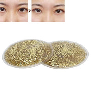 Gel Ice Pack, Hot Cold Eye Gel Ice Pack, Reusable Cooling Eye Cover for Dark Circles Puffiness, Redness and Eye Relax (Gol...