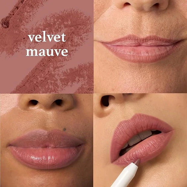 Julep With a Trace Retractable Creamy Long-Lasting Lip Liner, Brown Tinted Velvet Mauve - Product Image