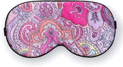 Maxfeel 100% Pure Silk Eye Mask - Sleep Eye Cover in Printed Colors (#12) - Product Image