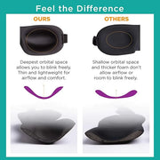 Bucky 40 Blinks No Pressure Eye Mask for Travel & Sleep, Garden Lattice, One Size - Product Image