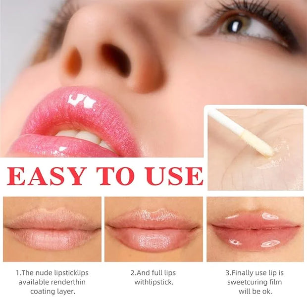 Lip Plumper Gloss,Moisturizing Lip Plumping Lip Gloss,Nourishing Lip Plump Lip Care Products,for Reducing Fine Lines and S...