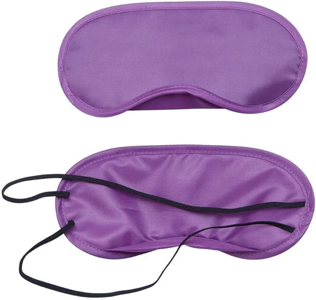 Coobbar 10PCS Travel Rest Eye Sleeping Mask Satin Blindfold Soft Eye Shade Nap Cover Soft Eye Mask Shade Cover (Purple) - ...