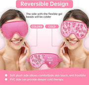 Cooling Eye Mask Cold Eye Compress Mask for Puffy Eyes, Reusable Eye Ice Pack Gel Ice Eye Mask for Tired Eyes, Eyes Surger...
