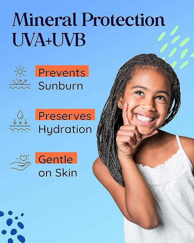 Natural Sunscreen Stick SPF 30 Broad Spectrum Mineral Sunblock for Face & Sensitive Skin - Zinc Oxide 18% Sun Screen Stick...