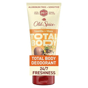 Old Spice Whole Body Deodorant for Men, Total Body Deodorant, Vanilla + Shea, Aluminum Free Deodorant Cream for 24/7 Fresh...