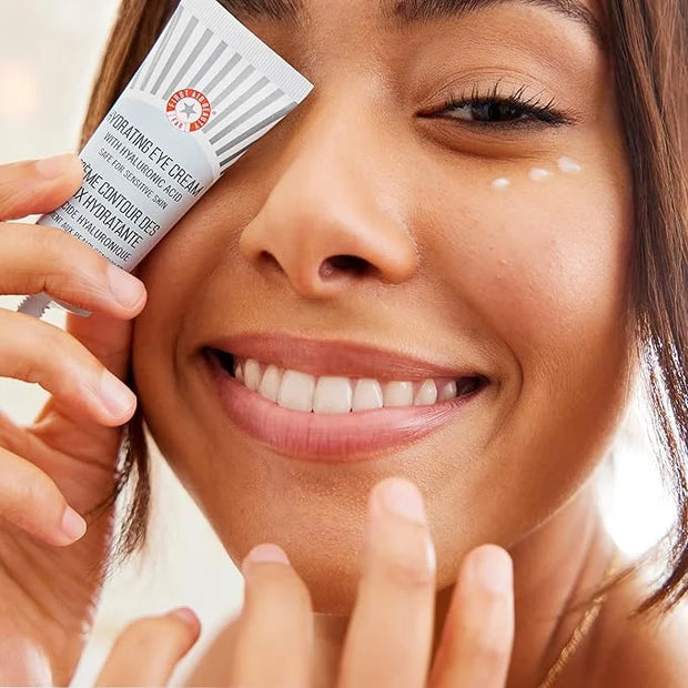 First Aid Beauty - Hydrating Eye Cream with Hyaluronic Acid, Nourishing Eye Cream that Provides 24 hours of Hydration, Hel...