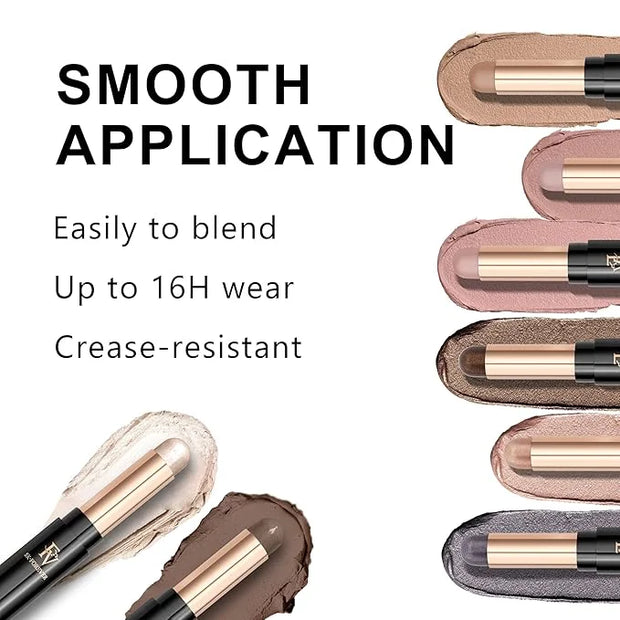FV Matte Cream Eyeshadow Stick, Waterproof, Long-Lasting Cream Shadow, High Pigment Easy to Apply Eyeshadow Makeup, Stone ...