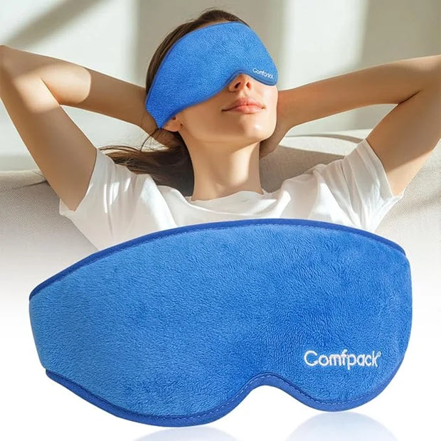 Eye Mask for Dry Eyes, Microwave Warm Compress for Eyes with Washable Cover, Remove Styes, Chalazion Therapy Heating Pad H...