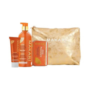 MAKARI Extreme Argan & Carrot Oil 3 Piece Gift Set - Exfoliating Soap, Tone Boosting Body Lotion & Face Cream Ideal for Al...