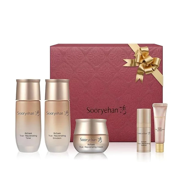 Sooryehan Bichaek True-Rejuvenating Skincare Set (206 ml/6.97 fl oz) - Radiant and Firm Skin, Skin Elasticity by LG Beauty...