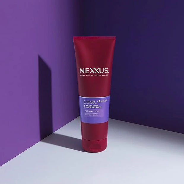 Nexxus Blonde Assure Purple Shampoo & Conditioner Color Assure 2 Pack Blonde, Bleached & Silver Hair Color Shampoo & Condi...