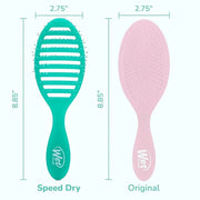 Wet Brush Speed Dry, Green Juice (Summer Quencher) - Vented Design & Soft HeatFlex Bristles Are Blow Dry Safe - Ergonomic ...