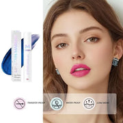 Matte Lip Gloss Peel Off Masque - Peel Off Lip Stain Tattoo,Cranberry Peel Off Lip Tint，Long Lasting Waterproof Transfer-p...