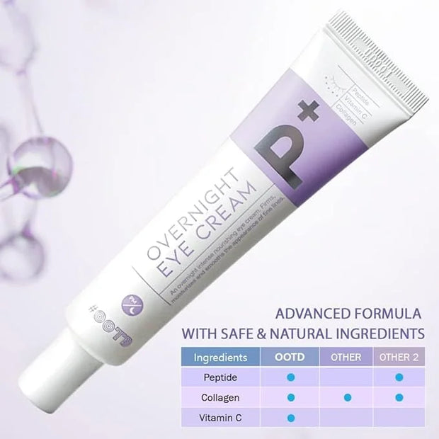 Eye cream for dark circles puffiness and bags anti aging wrinkles korean cream peptide, vitamin c, collagen, vegan under e...