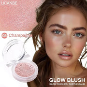 UCANBE Baked Blush for Cheek, Glow Blushing Palette - Seamless Silky Blendable Powder Blush Makeup Palette, Delivering Lon...